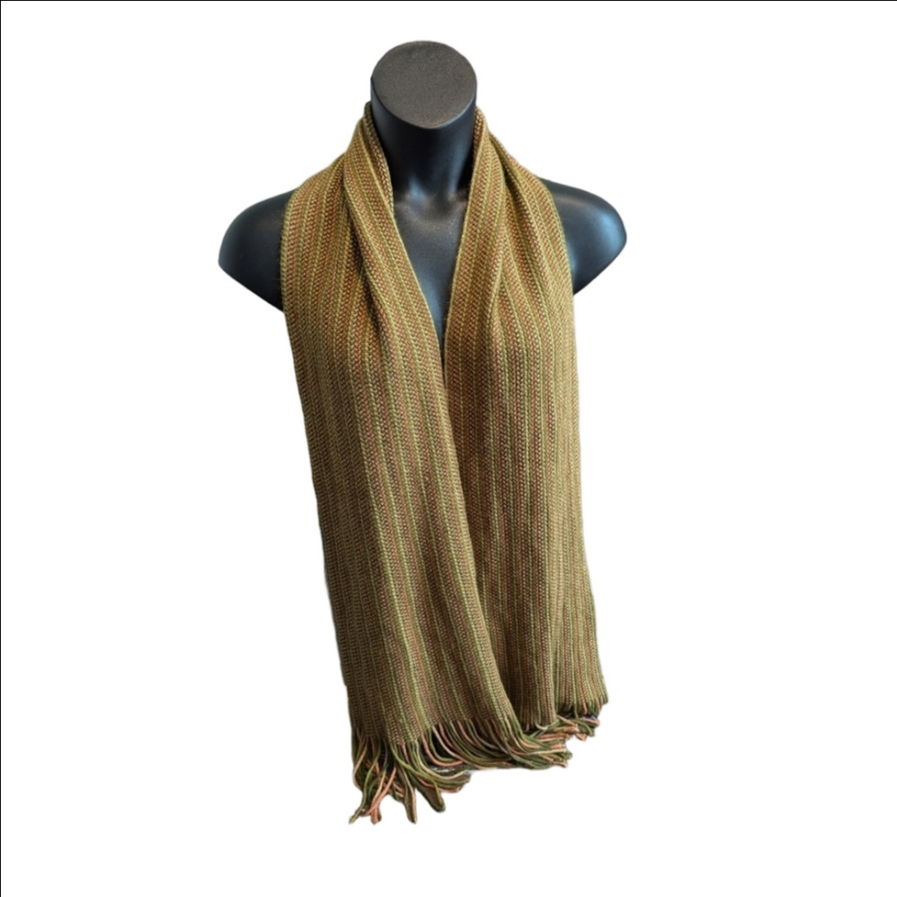 Yellow/‎ gold/ brown scarf soft knit